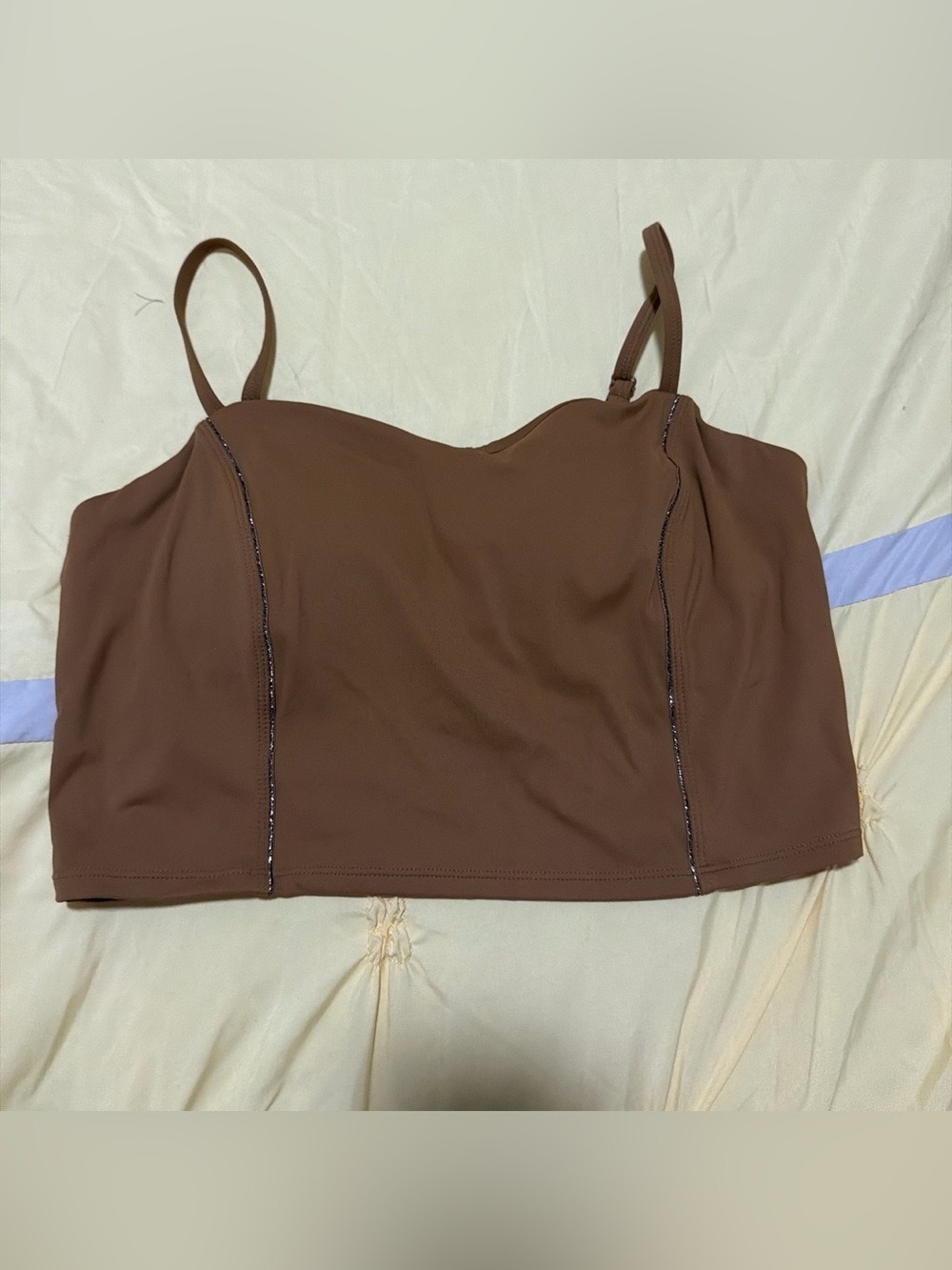 Target Brown Tank Top Crop Cami